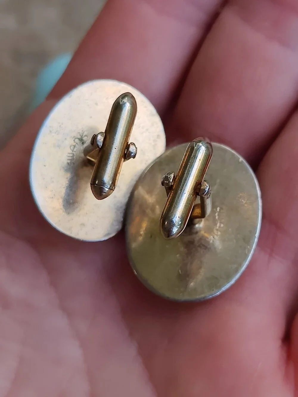 Vintage Swank Mother Of Pearl Cufflinks